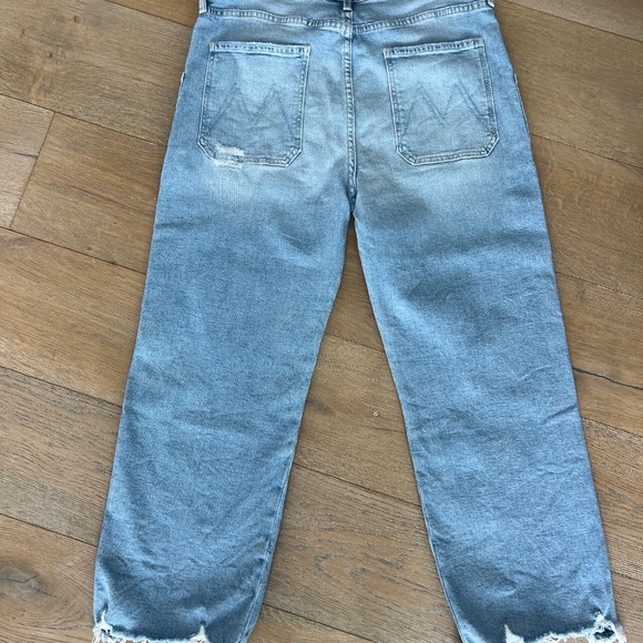 MOTHER The Patch Rambler Ankle Chew Relaxed Fit Wide Leg Jeans - Picture 11 of 16